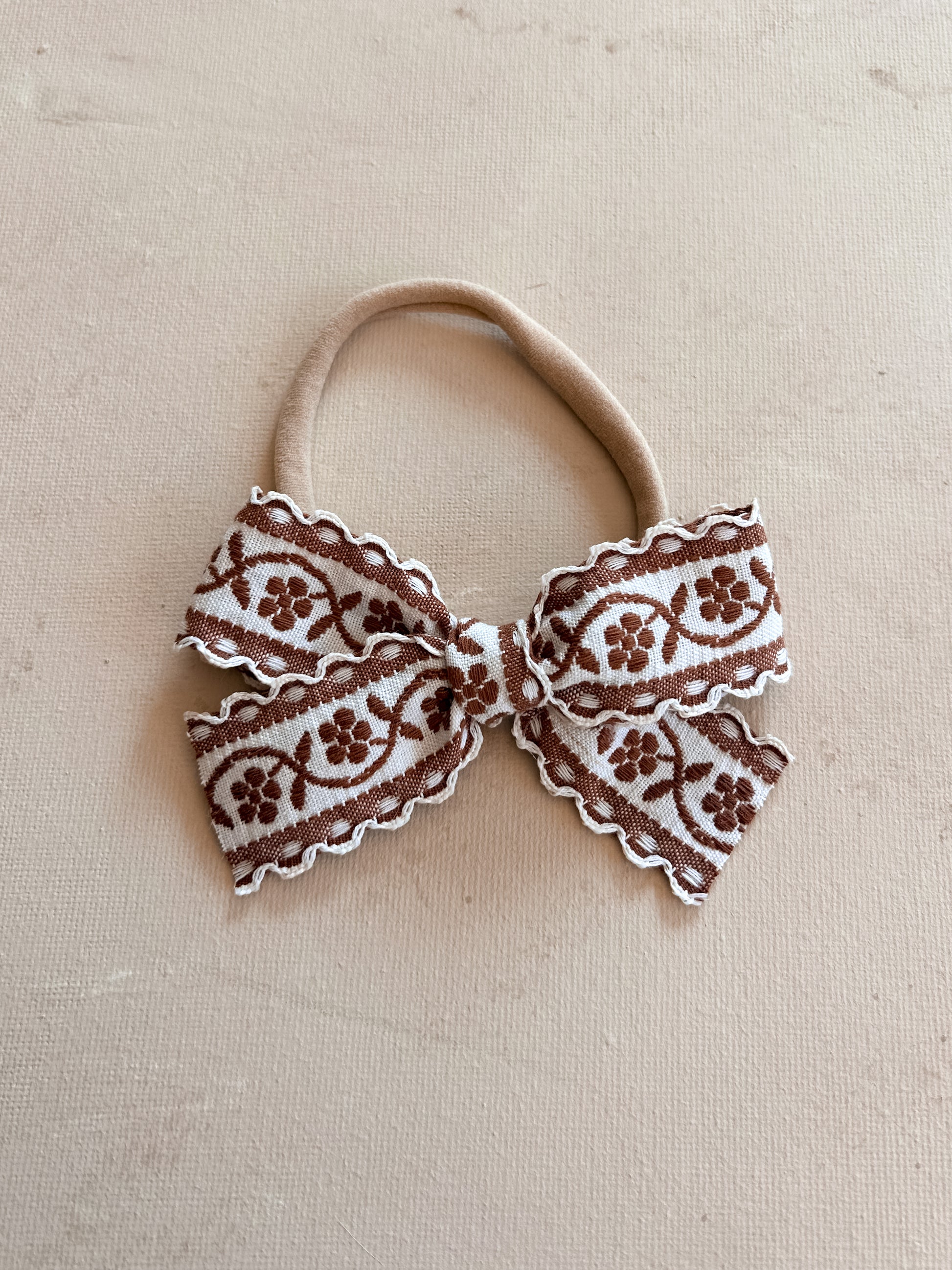 Petite Ribbon Bow Band || Willow