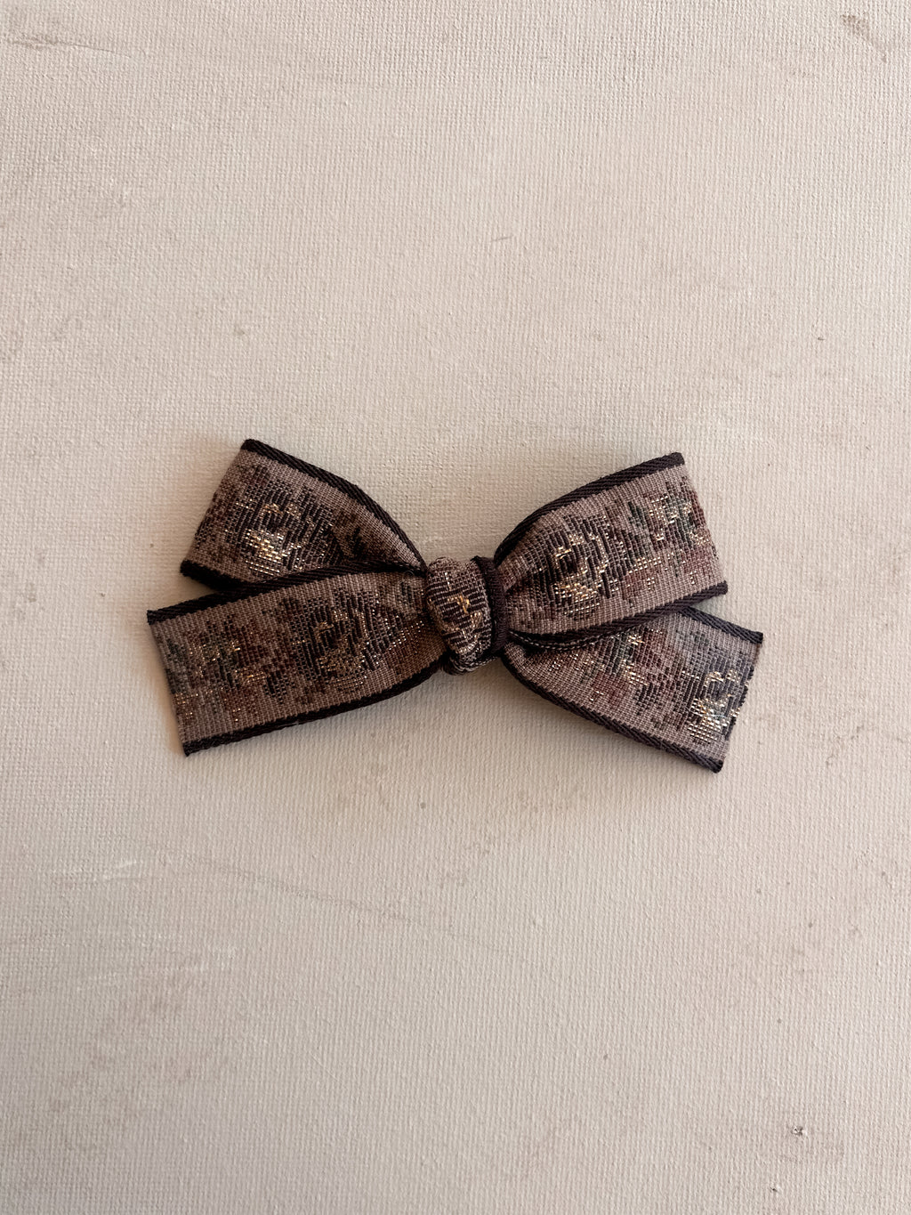 Classic Ribbon Bow Clip || Maple
