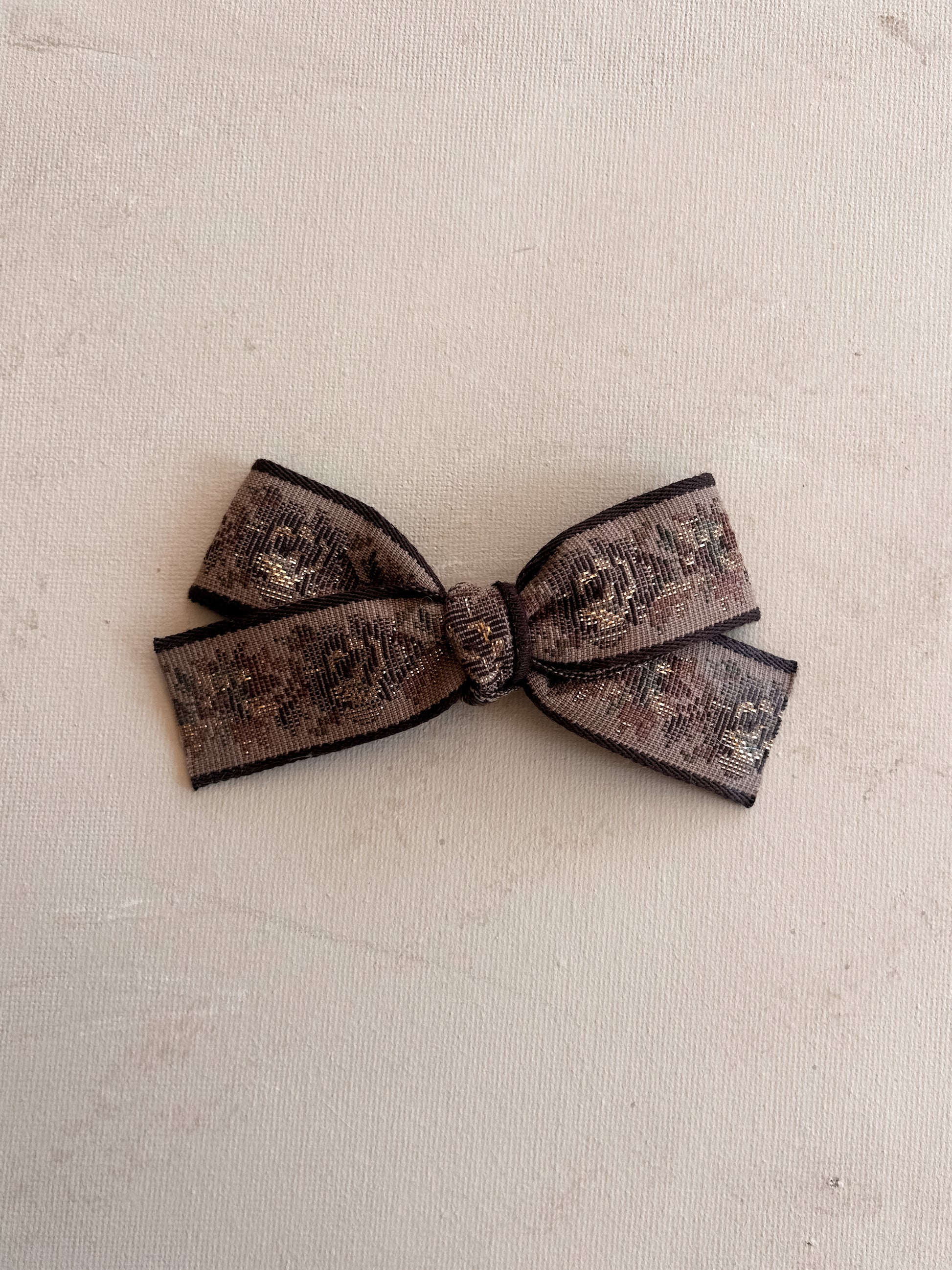 Classic Ribbon Bow Clip || Maple