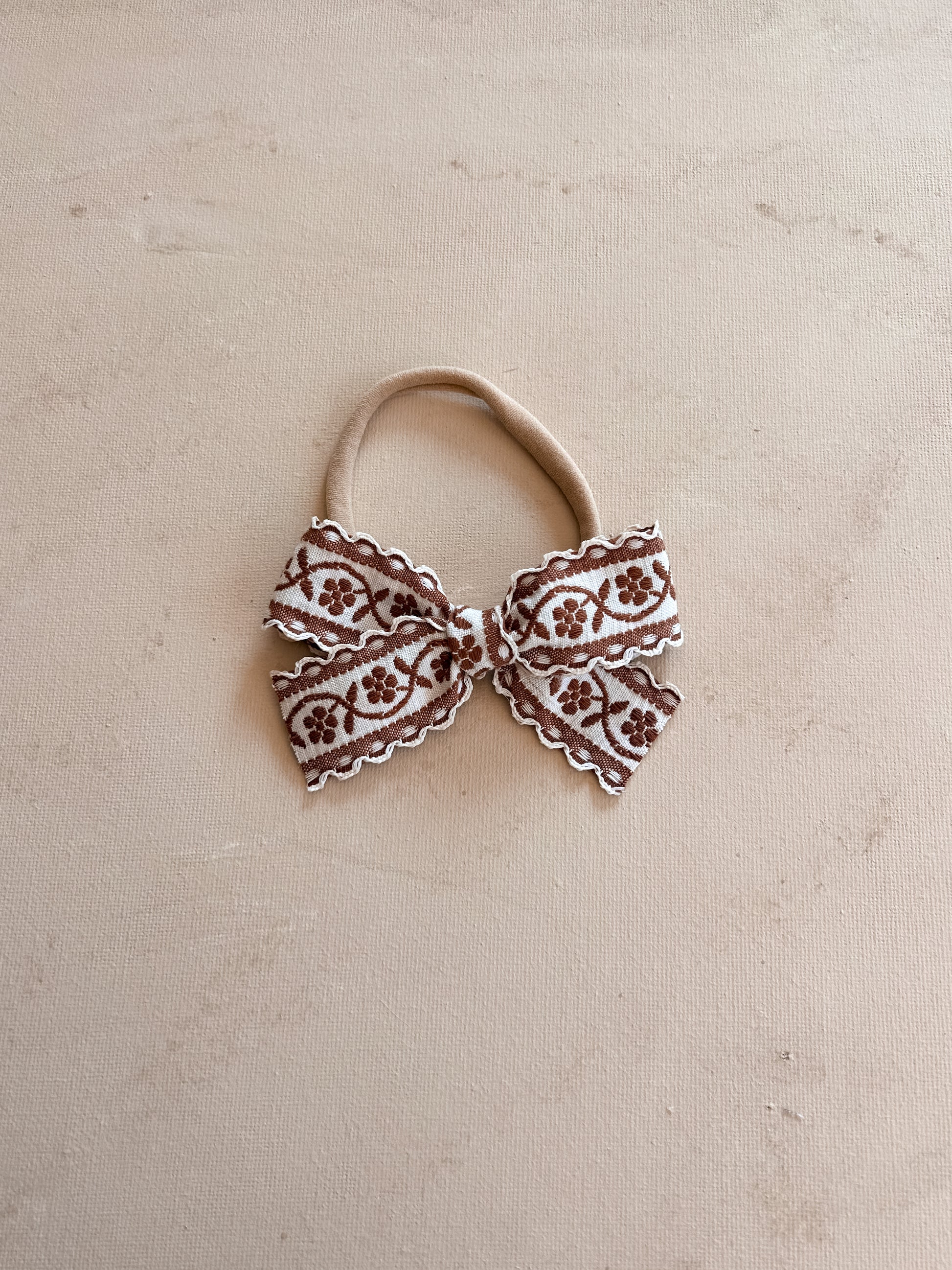 Petite Ribbon Bow Band || Willow