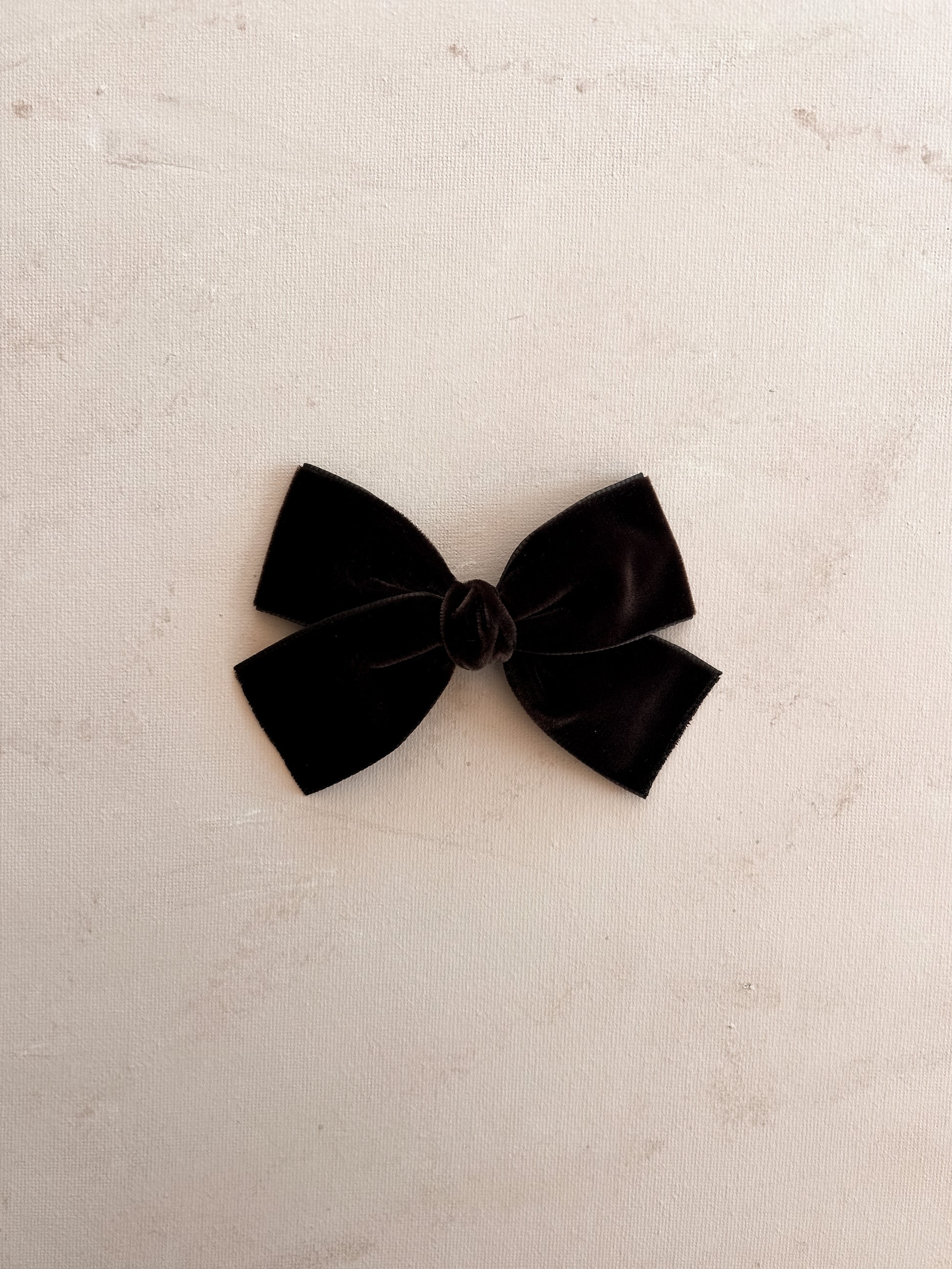 Classic Ribbon Bow Clip || Velvet Espresso