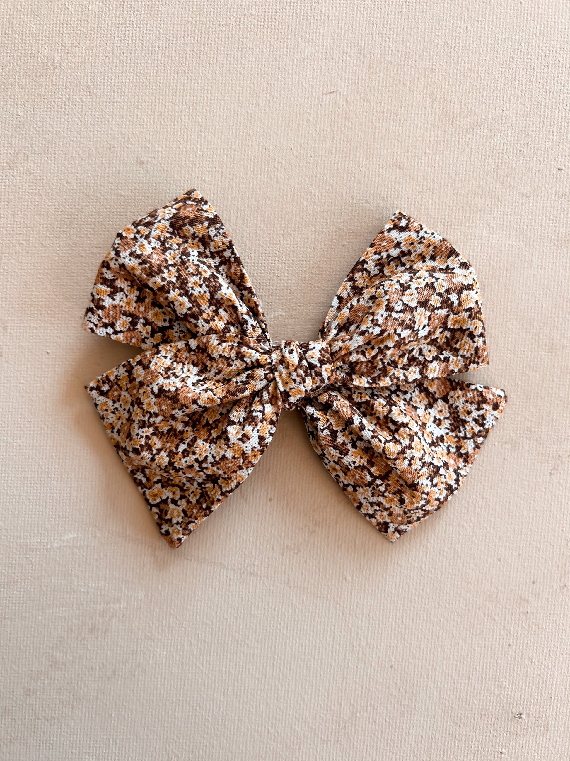 Large Pinwheel Bow Clip || Autumn