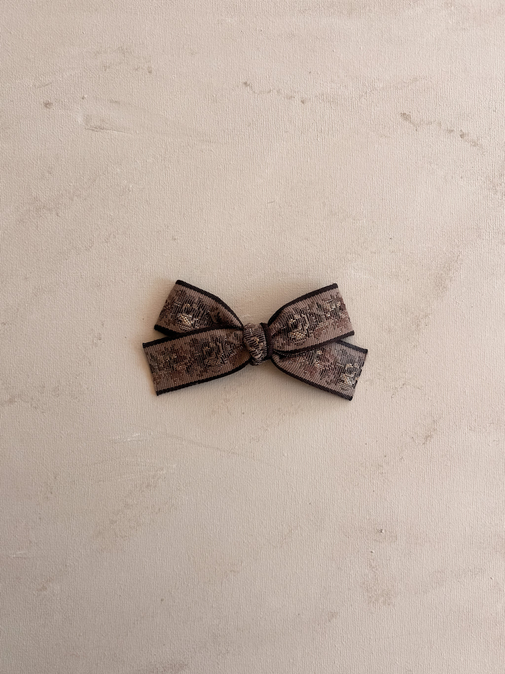 Classic Ribbon Bow Clip || Maple