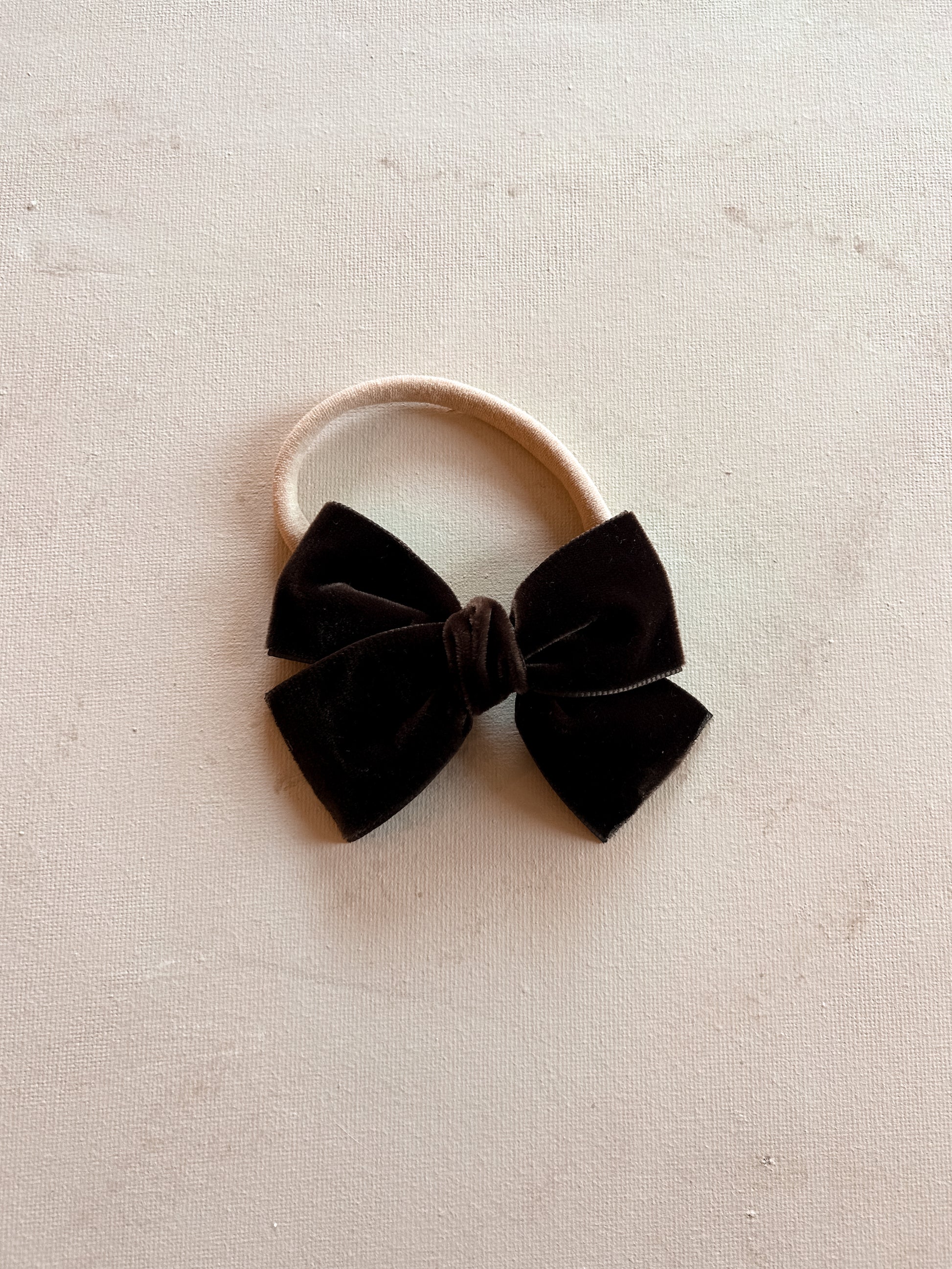 Petite Classic Ribbon Bow Band || Velvet Espresso