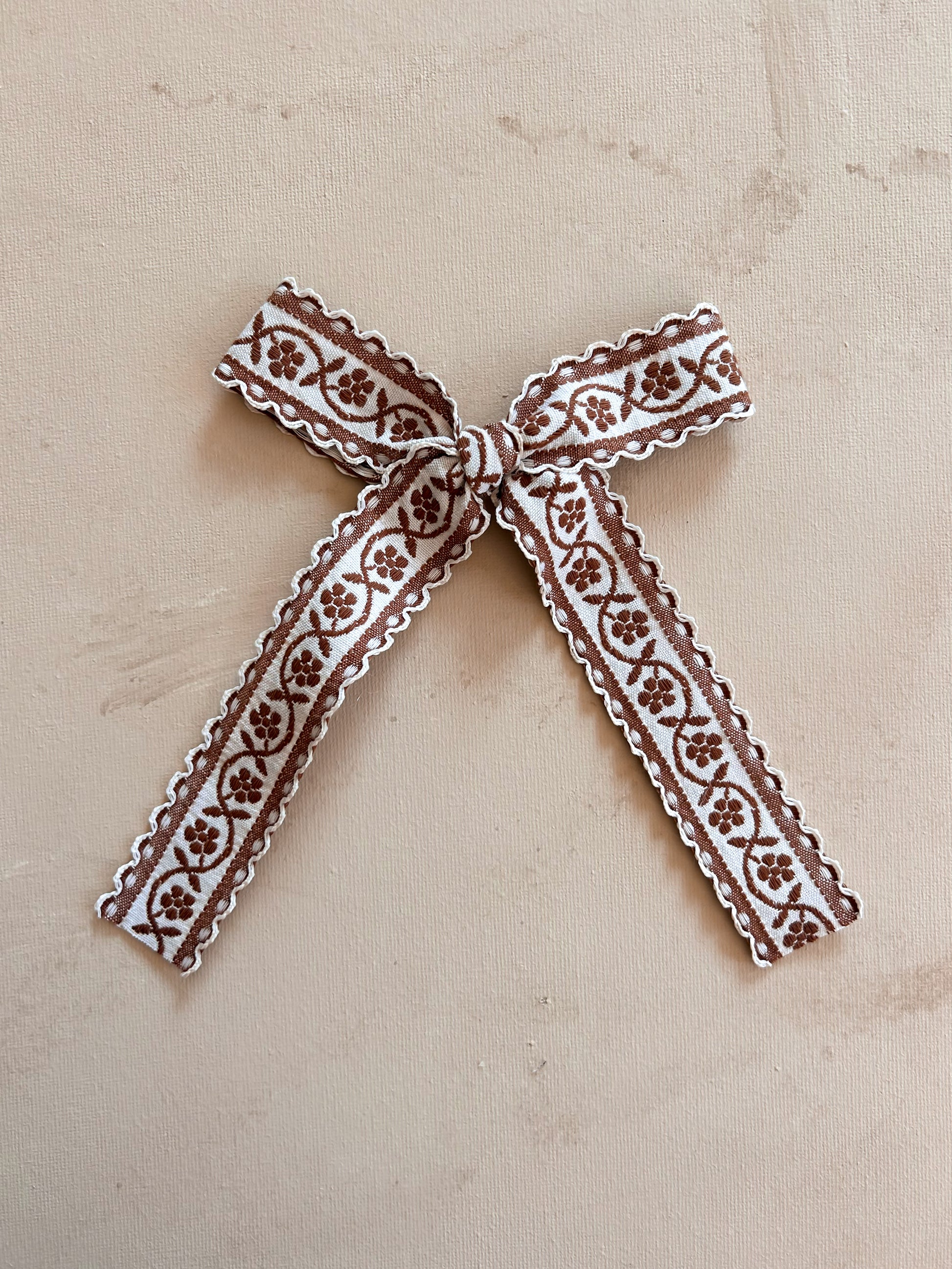 Oversized Ribbon Bow Clip || Willow