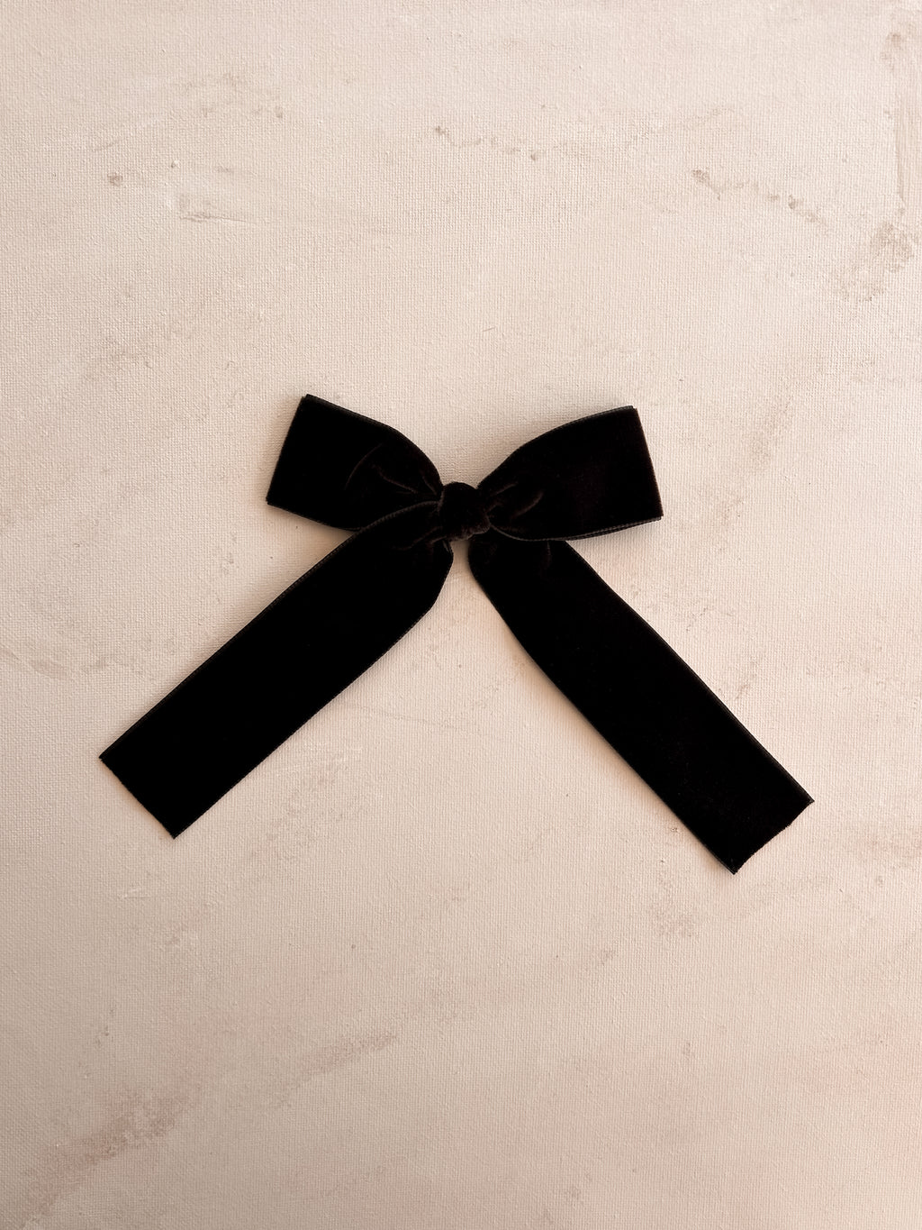 Oversized Ribbon Bow Clip || Velvet Espresso