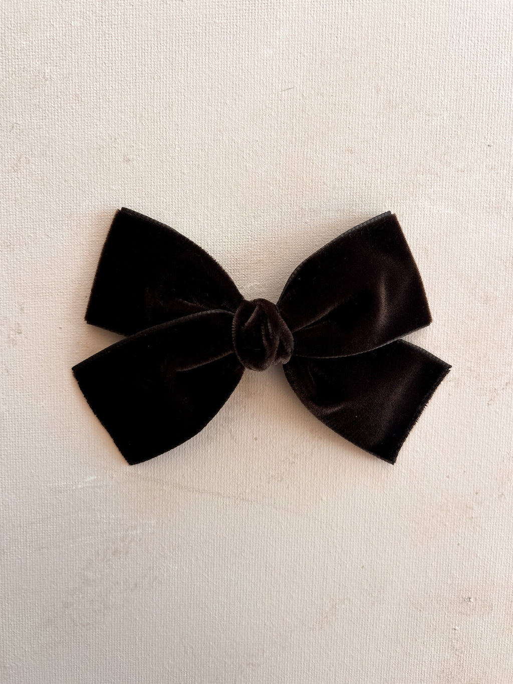 Classic Ribbon Bow Clip || Velvet Espresso