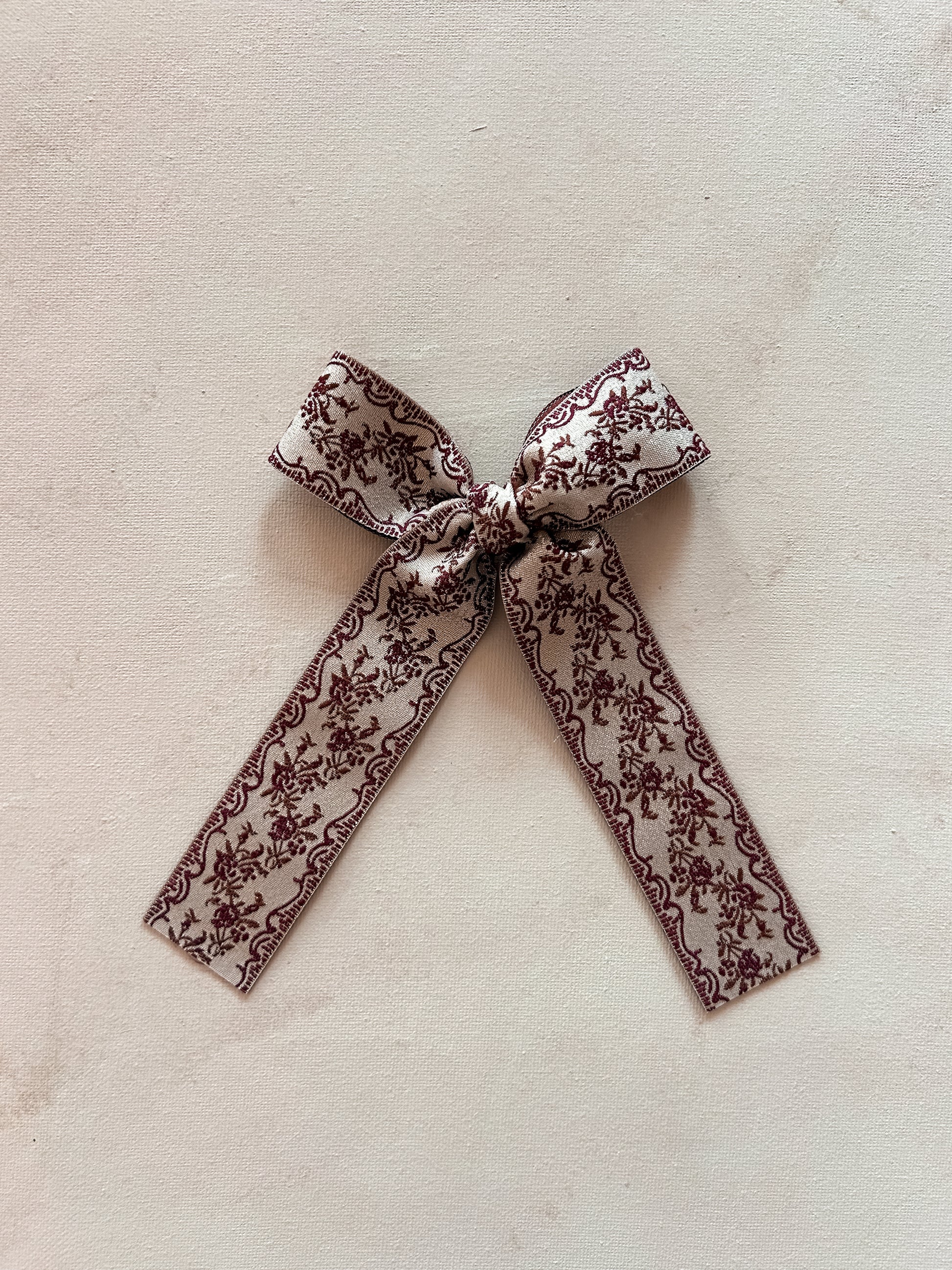 Oversized Ribbon Bow Clip || Doux