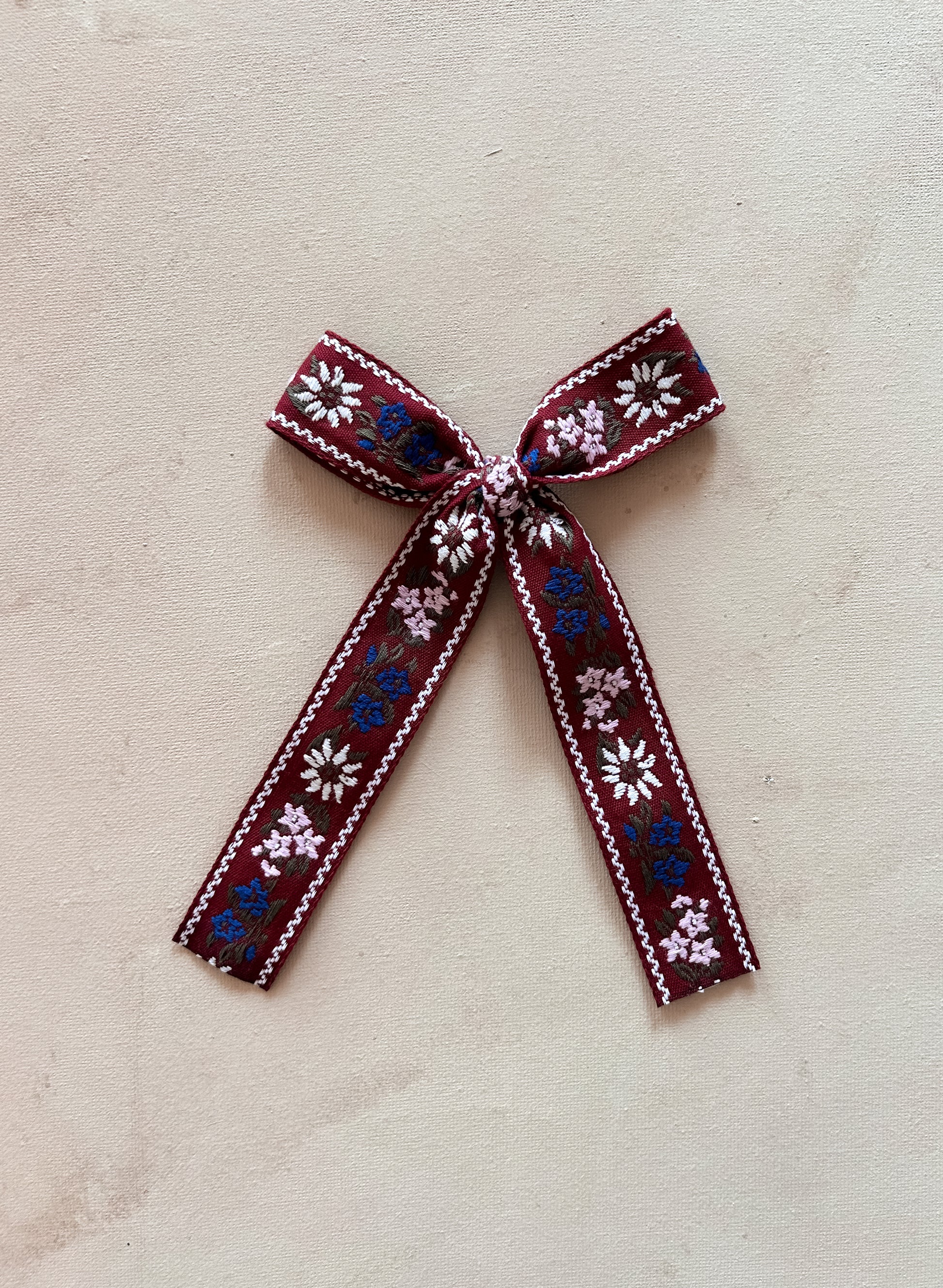 Oversized Ribbon Bow Clip || Folklore