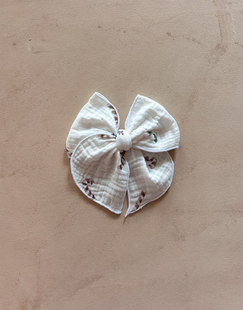 Fable Bow Clip || Candy Cane