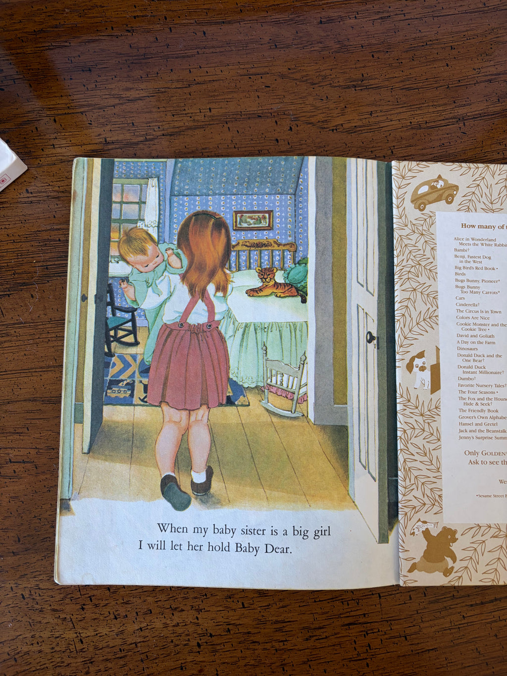 Vintage "Baby Dear" Book