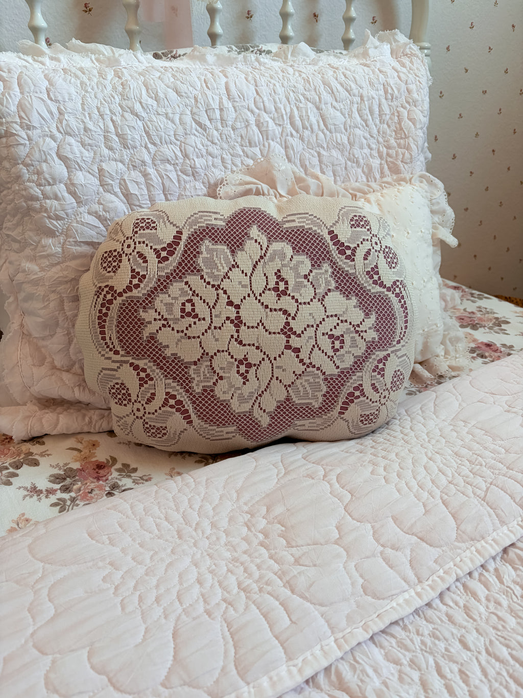 Handcrafted Throw Pillow || Aubrey