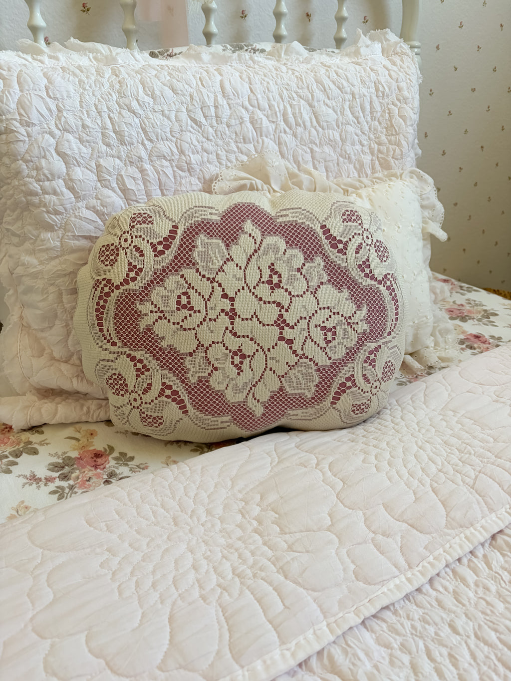 Handcrafted Throw Pillow || Aubrey