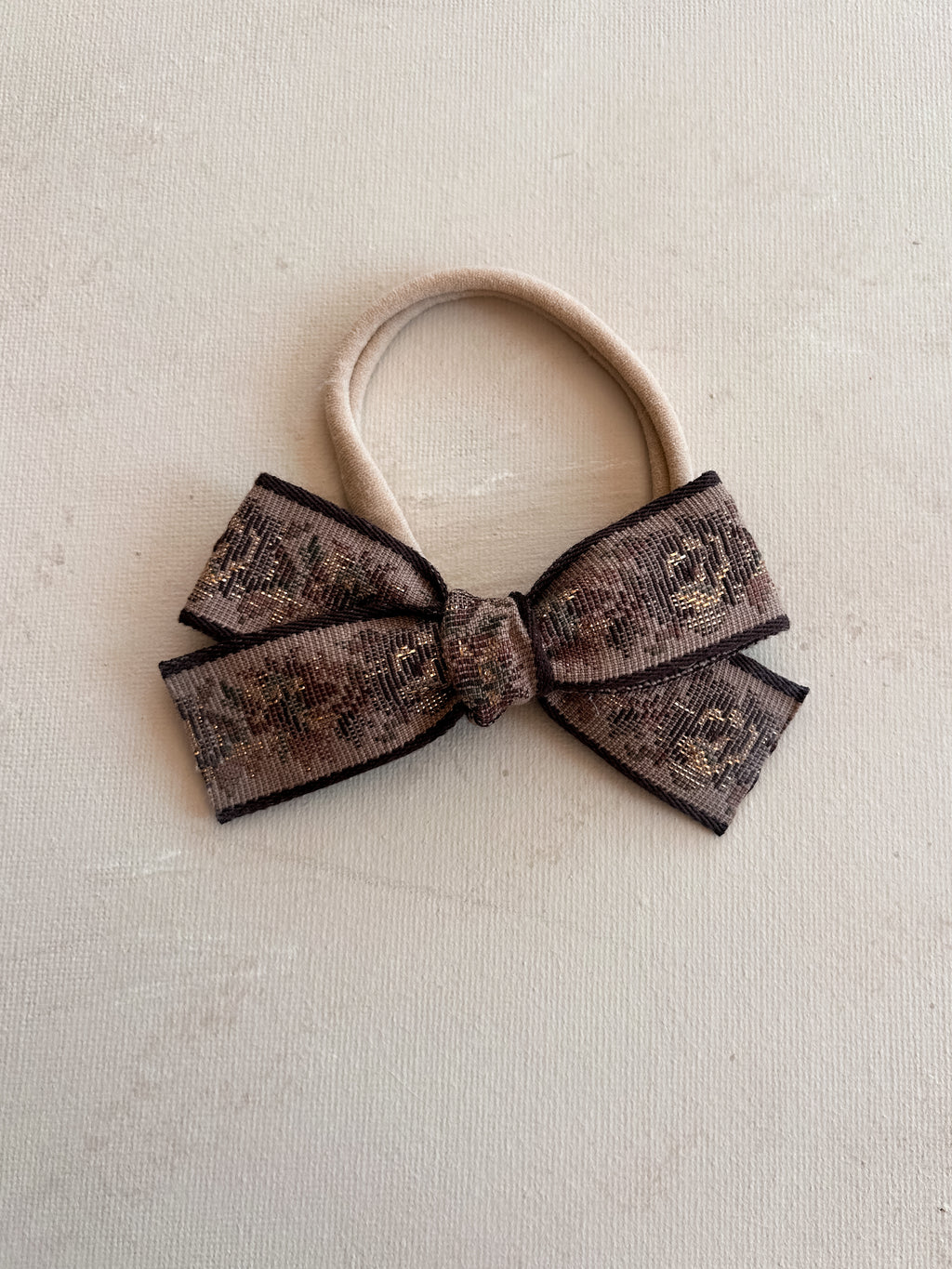 Petite Ribbon Bow Band || Maple
