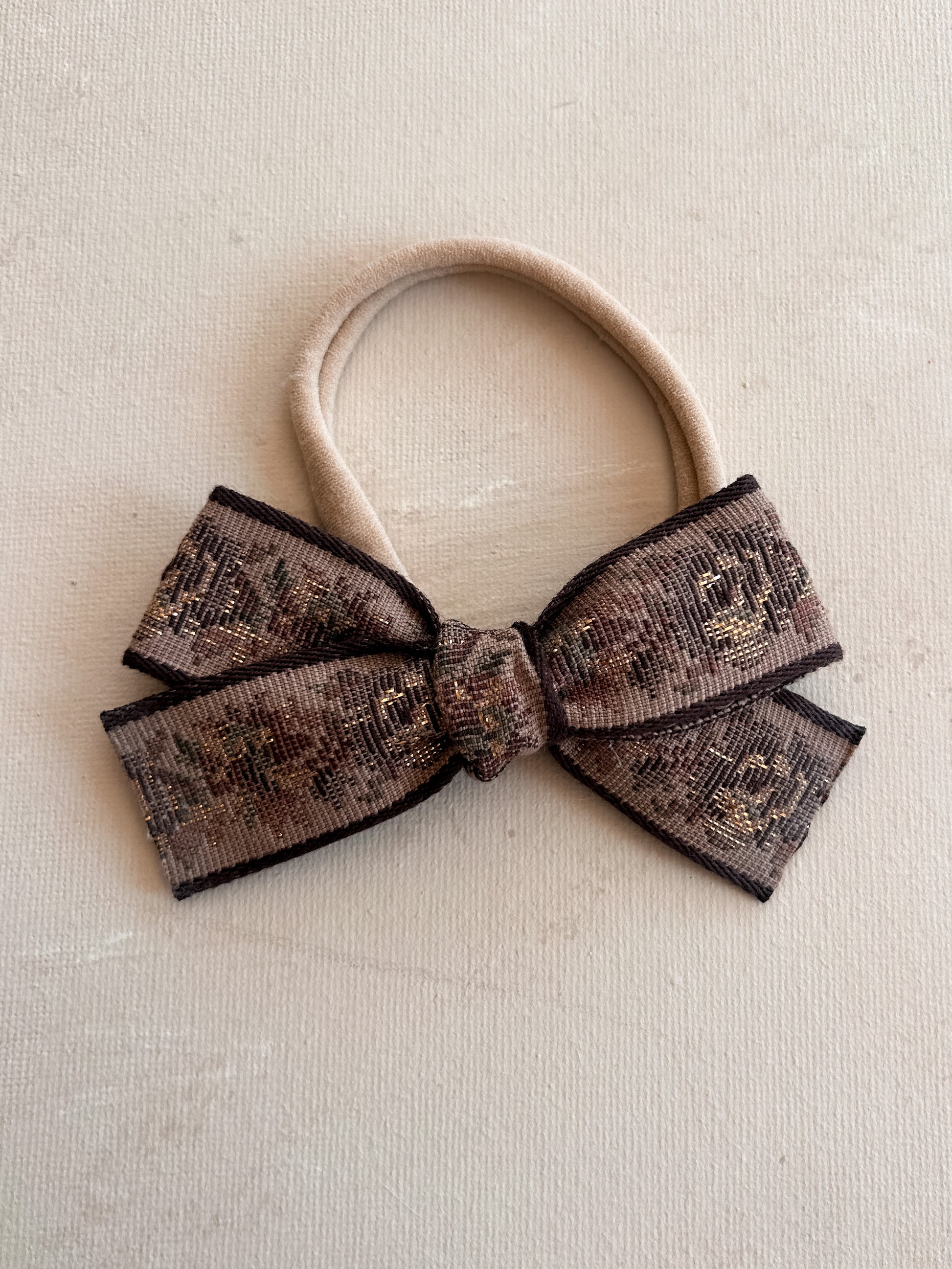 Petite Ribbon Bow Band || Maple