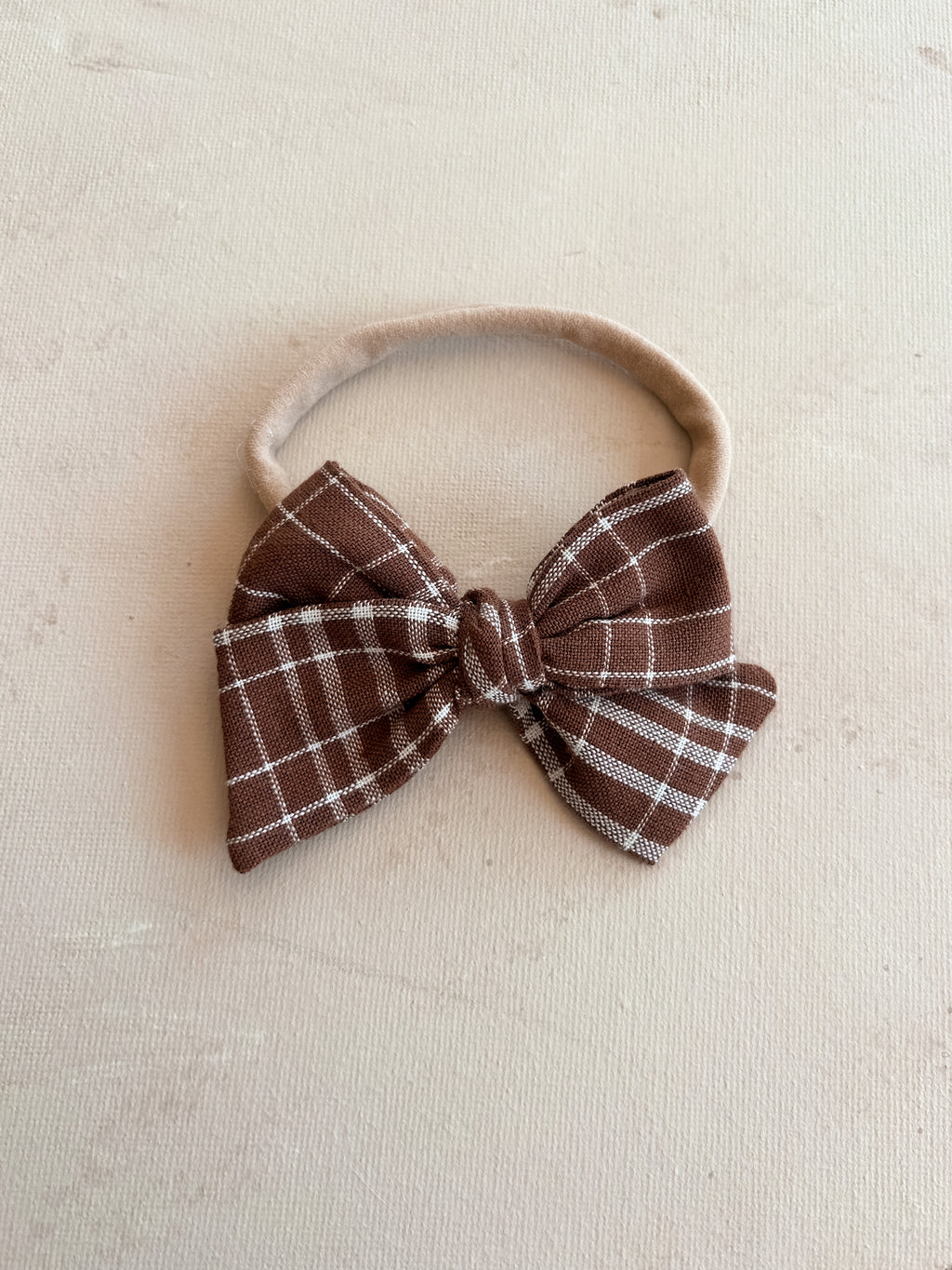 Petite Classic Bow Band || Caramel