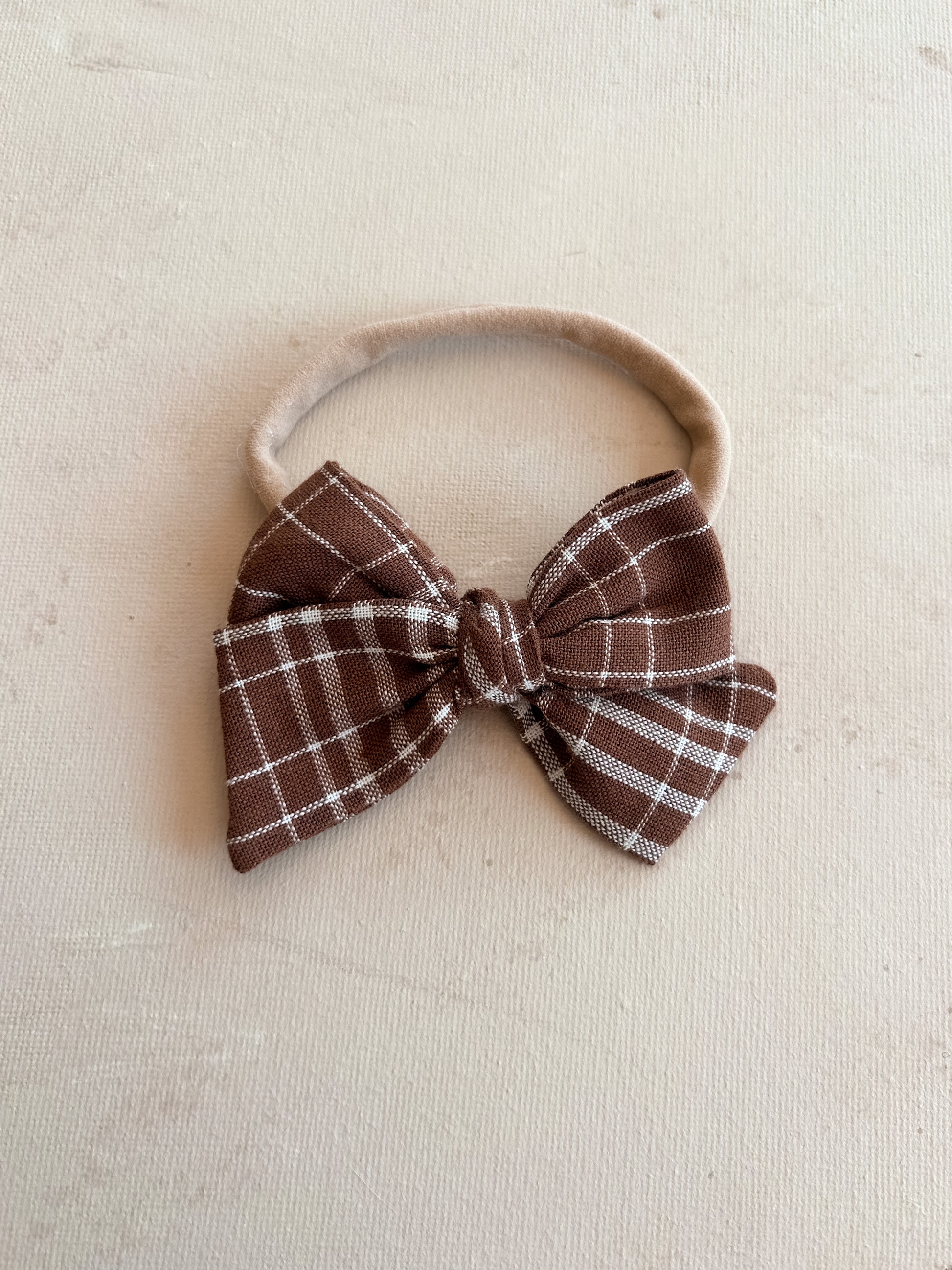 Petite Classic Bow Band || Caramel