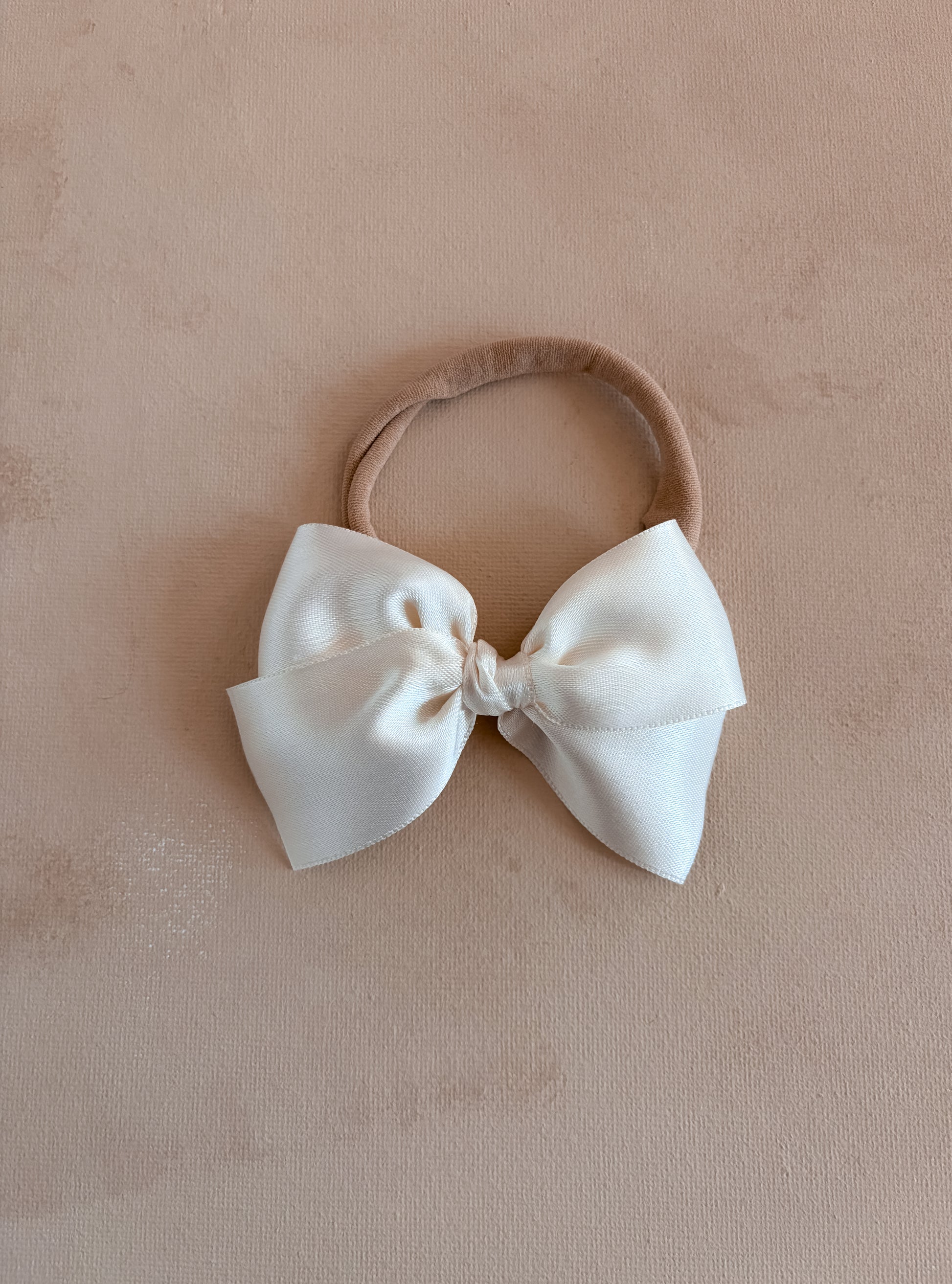 Satin Ribbon Bow Band | Ivory