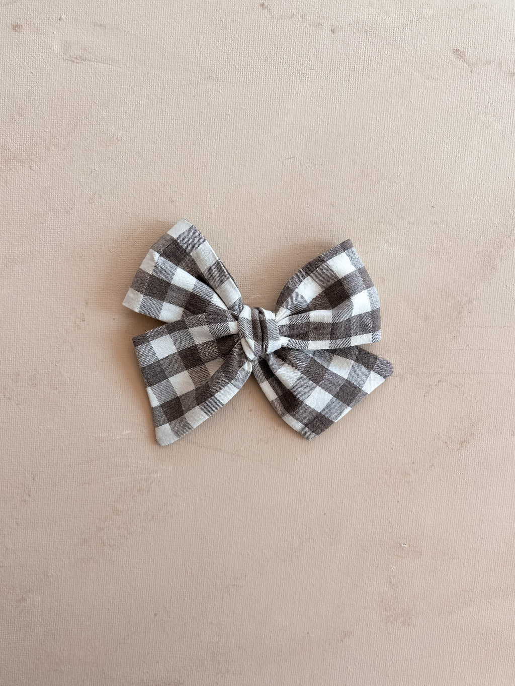 Large Pinwheel Bow Clip || Ash