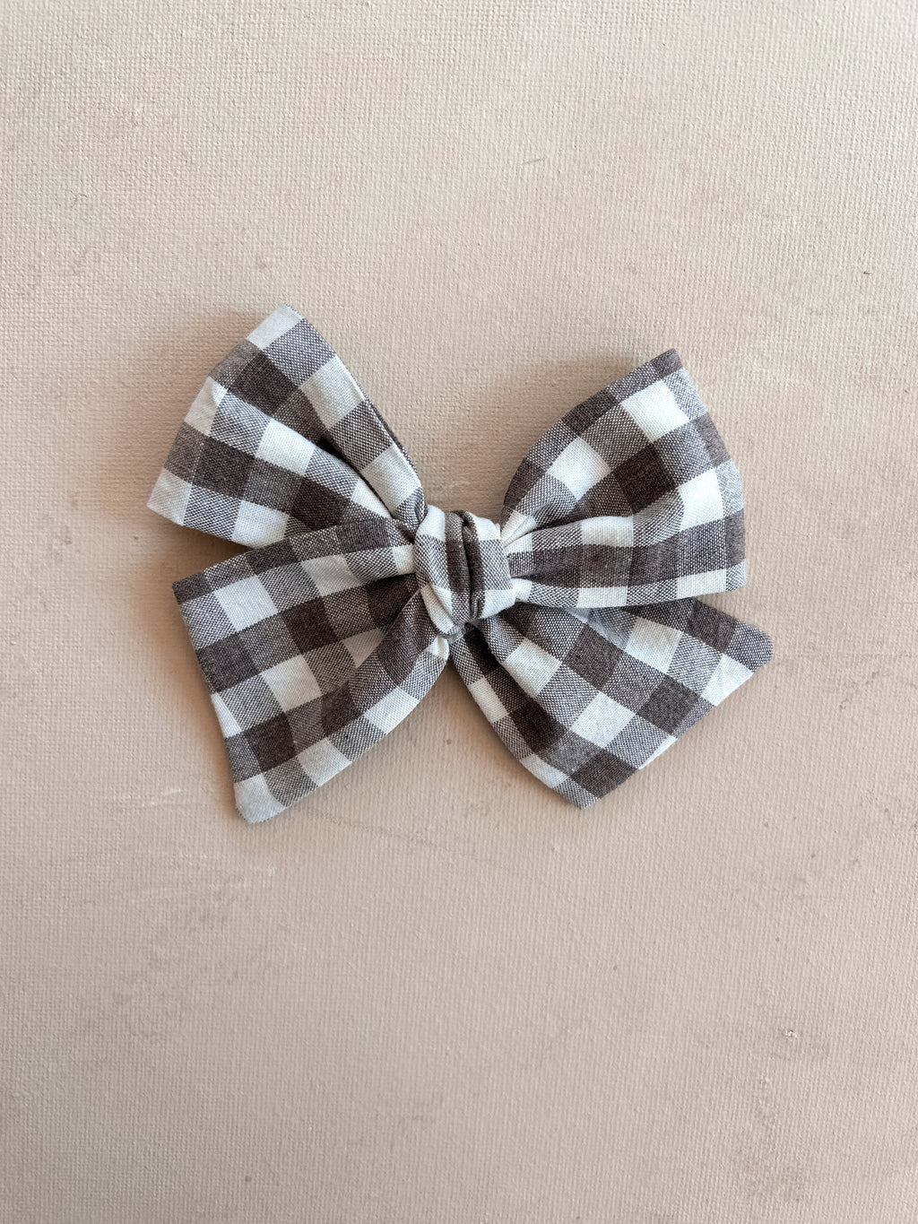 Large Pinwheel Bow Clip || Ash